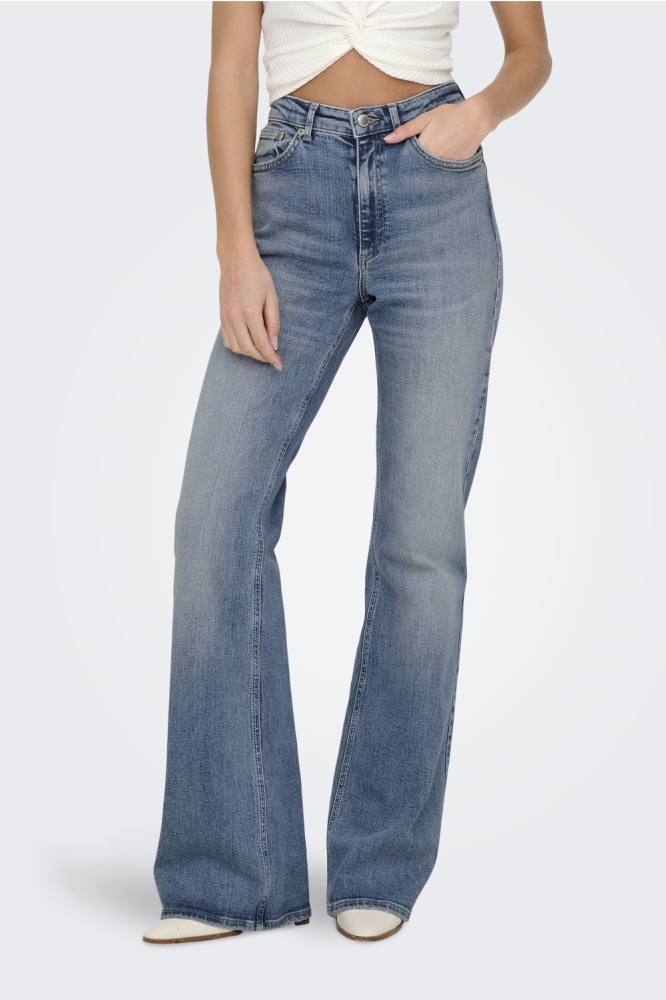 ONLJUICY HW FLARED DNM DOT023 NOOS 15338004 MEDIUM BLUE DENIM